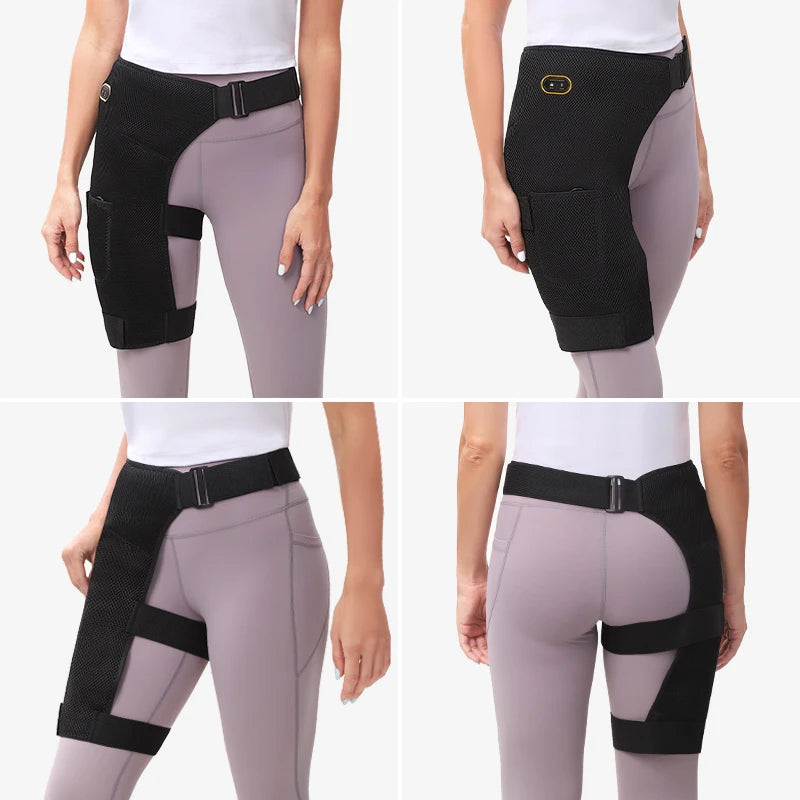 Hip Massager - 3-Gear Heat& Vibration, Relieves Muscle Soreness Pain,Arthritis, Aids Sports Recovery, for Fitness Fans