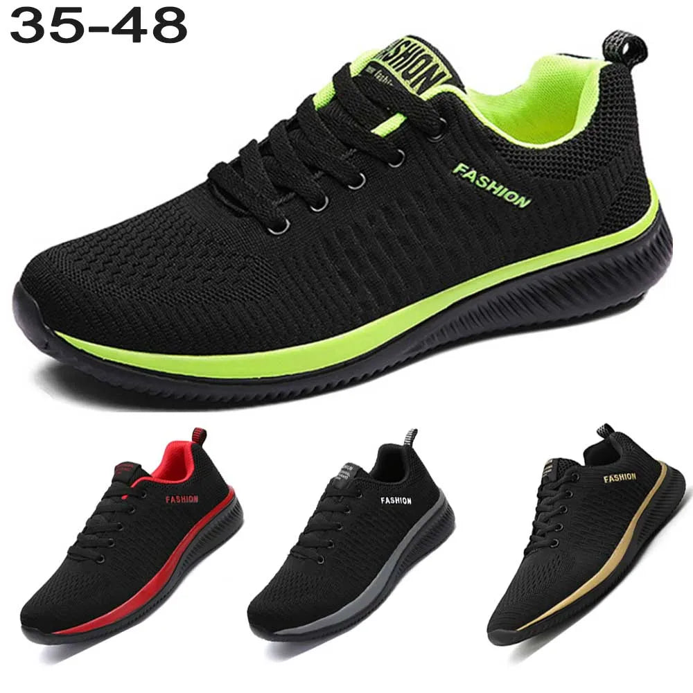 DQTBE Athletic Shoes Unisex Black Shoes Casual Knit Sneakers Breathable Athletic Running Walking Gym Shoes