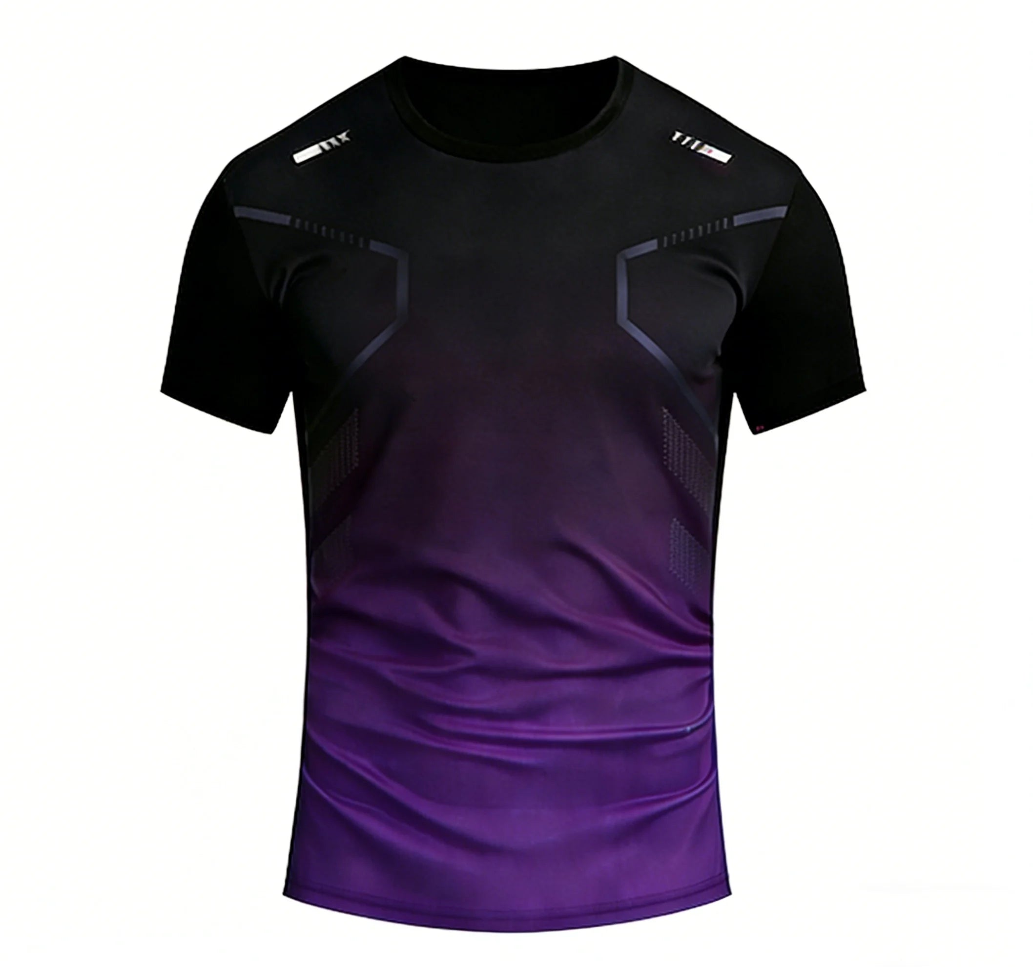 Unisex Running T-shirt Gradient Pattern
