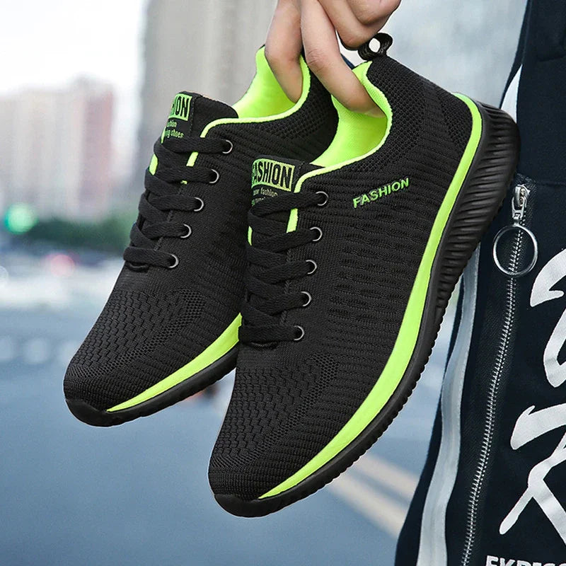 DQTBE Athletic Shoes Unisex Black Shoes Casual Knit Sneakers Breathable Athletic Running Walking Gym Shoes