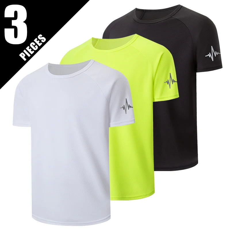 Men's Multi-Pack Gradient Quick-Drying Running Shirt