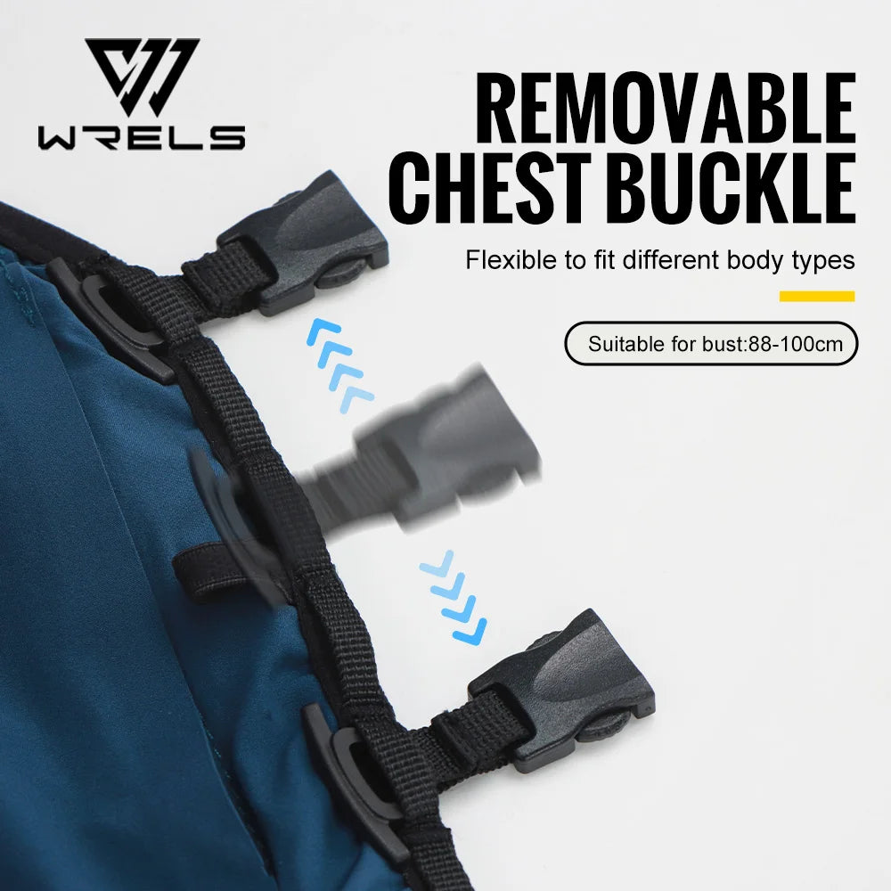 WRELS Lightweight Running Backpack Hydration Vest Outdoor Sports Ultra-light Trail Racing Marathon Hiking Fitness Vest Bag Pack