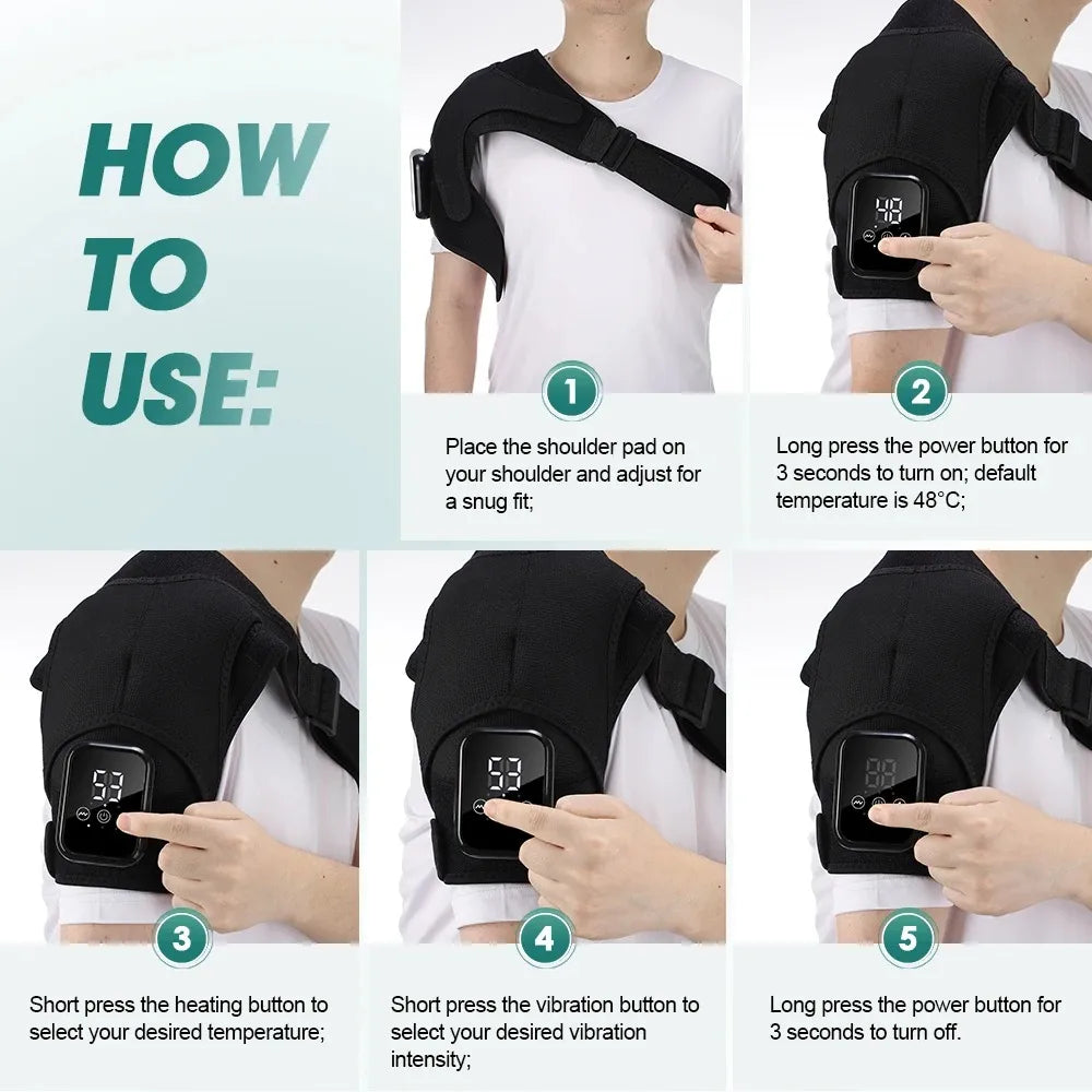 Heating and Vibrating Shoulder Massager