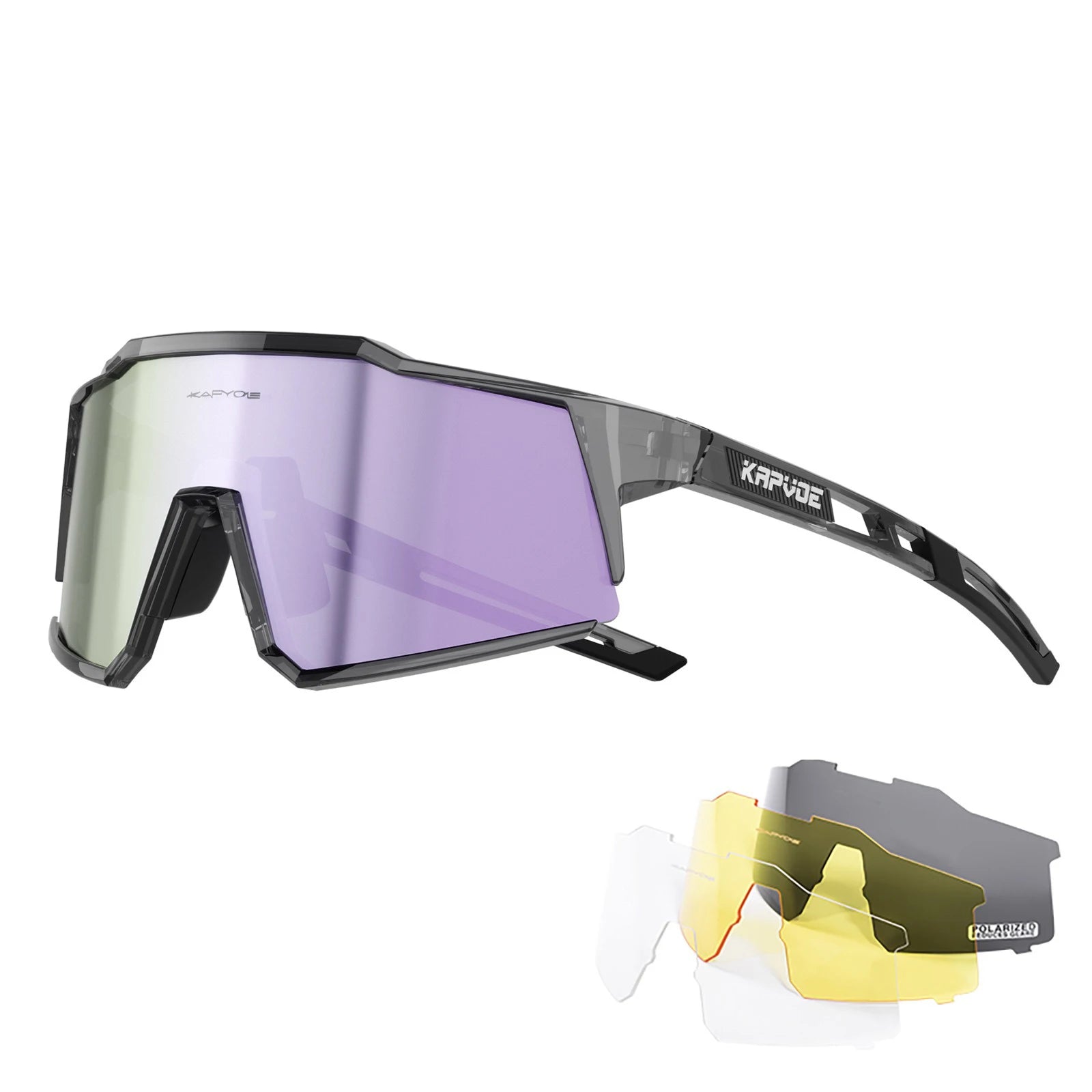 4 Lens Unisex Polarized Sunglasses