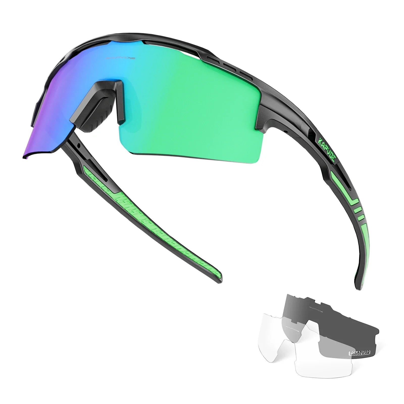 KAPVOE Polarized Cycling Glasses  Men MTB Cycling Sunglasses UV400 Outdoor Sports Bicycle SunglassesWomen Road Bike Glasses