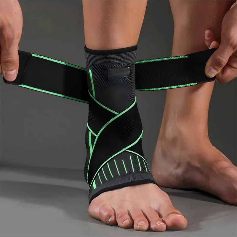 OIMG Adjustable Elastic Ankle Brace Compression Sleeve Foot Support Stabilizer for Plantar Fasciitis Achilles Tendonitis Sports Sock