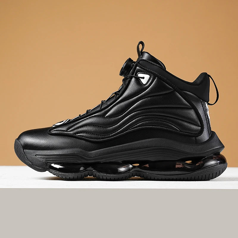Men's Athletic Basketball Sneakers Breathable Cushioning Non-Slip Wearable Gym Training Running Shoes for Men