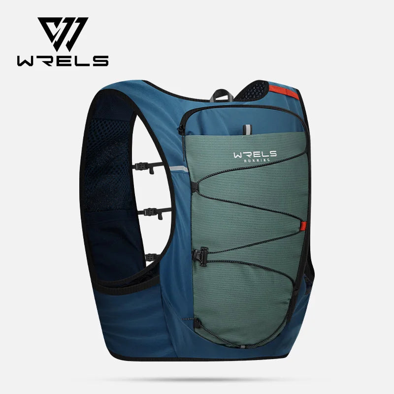 WRELS Lightweight Running Backpack Hydration Vest Outdoor Sports Ultra-light Trail Racing Marathon Hiking Fitness Vest Bag Pack