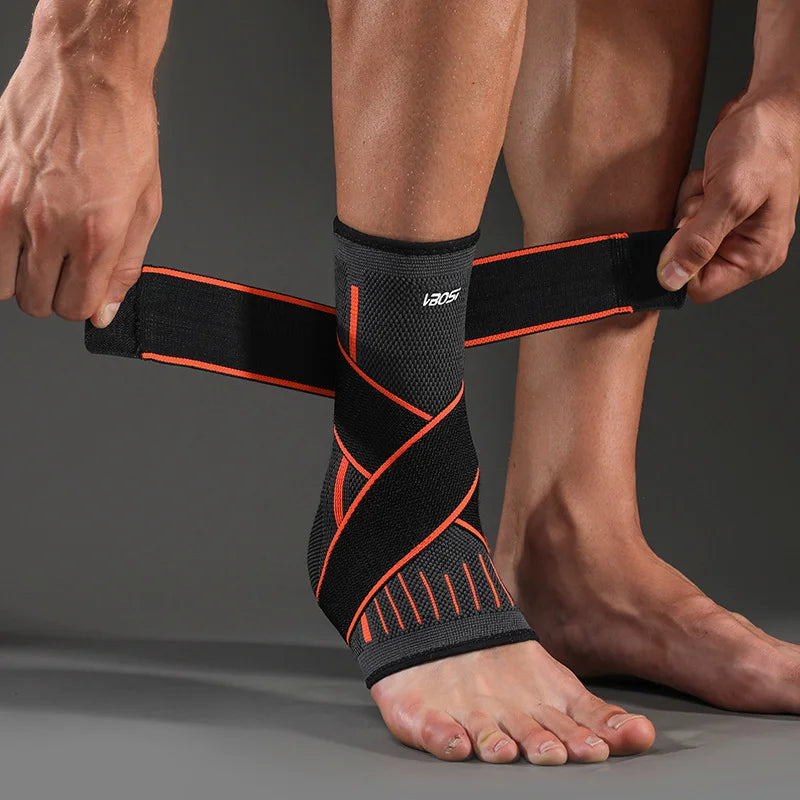OIMG Adjustable Elastic Ankle Brace Compression Sleeve Foot Support Stabilizer for Plantar Fasciitis Achilles Tendonitis Sports Sock