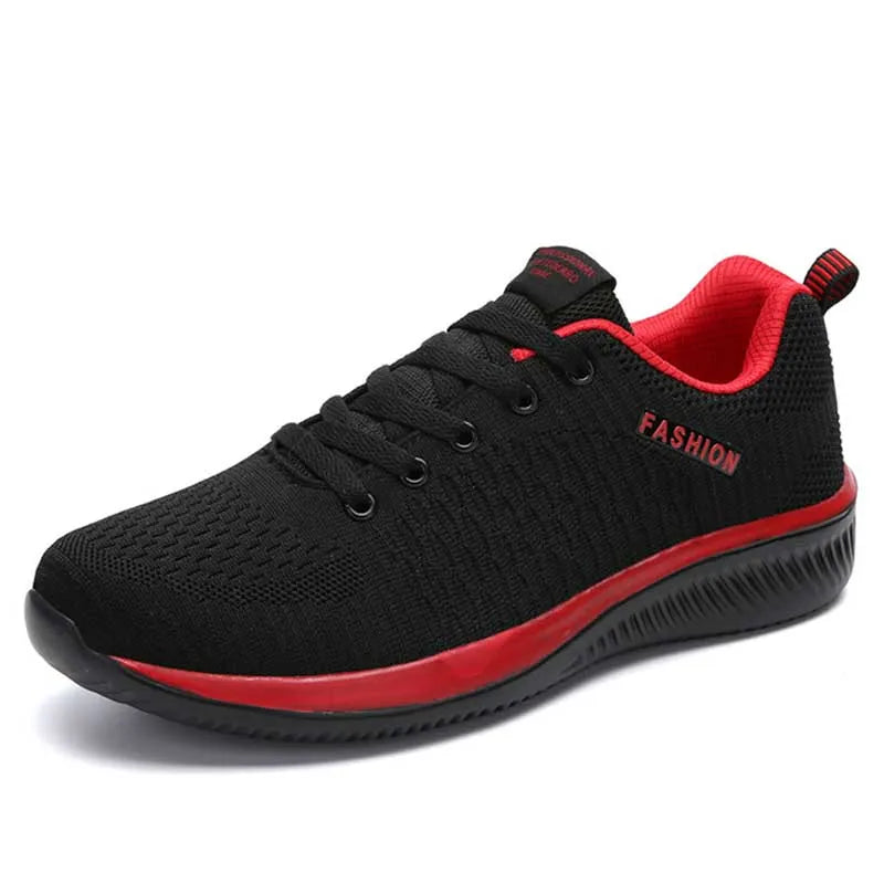 YRZL Men's Breathable Knit Runner – Stealth Black