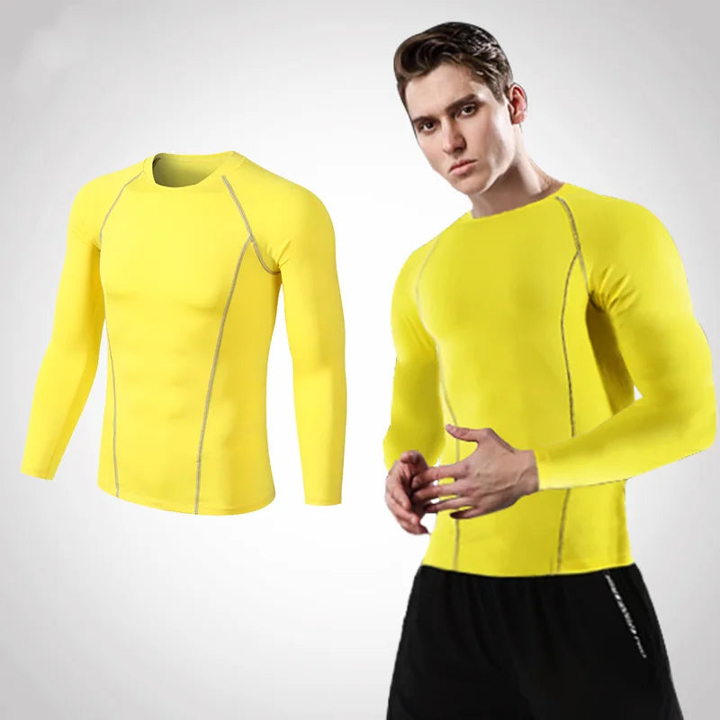 VINTOHOXN Unisex Compression Long Sleeve Sports Shirt