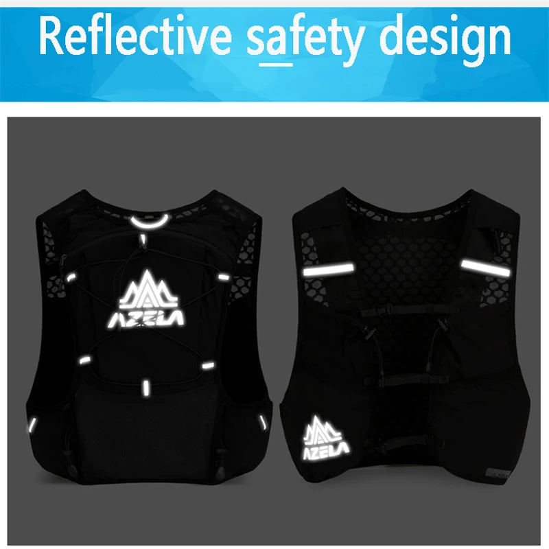 ABQP Outdoor Trail Running Backpack Ultralight Running Race Hydration Vest Breathable Jogging Vest for Marathon Cycling Hiking Trail