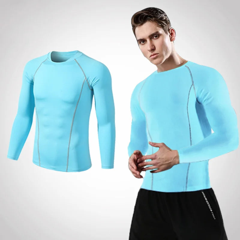 VINTOHOXN Unisex Compression Long Sleeve Sports Shirt