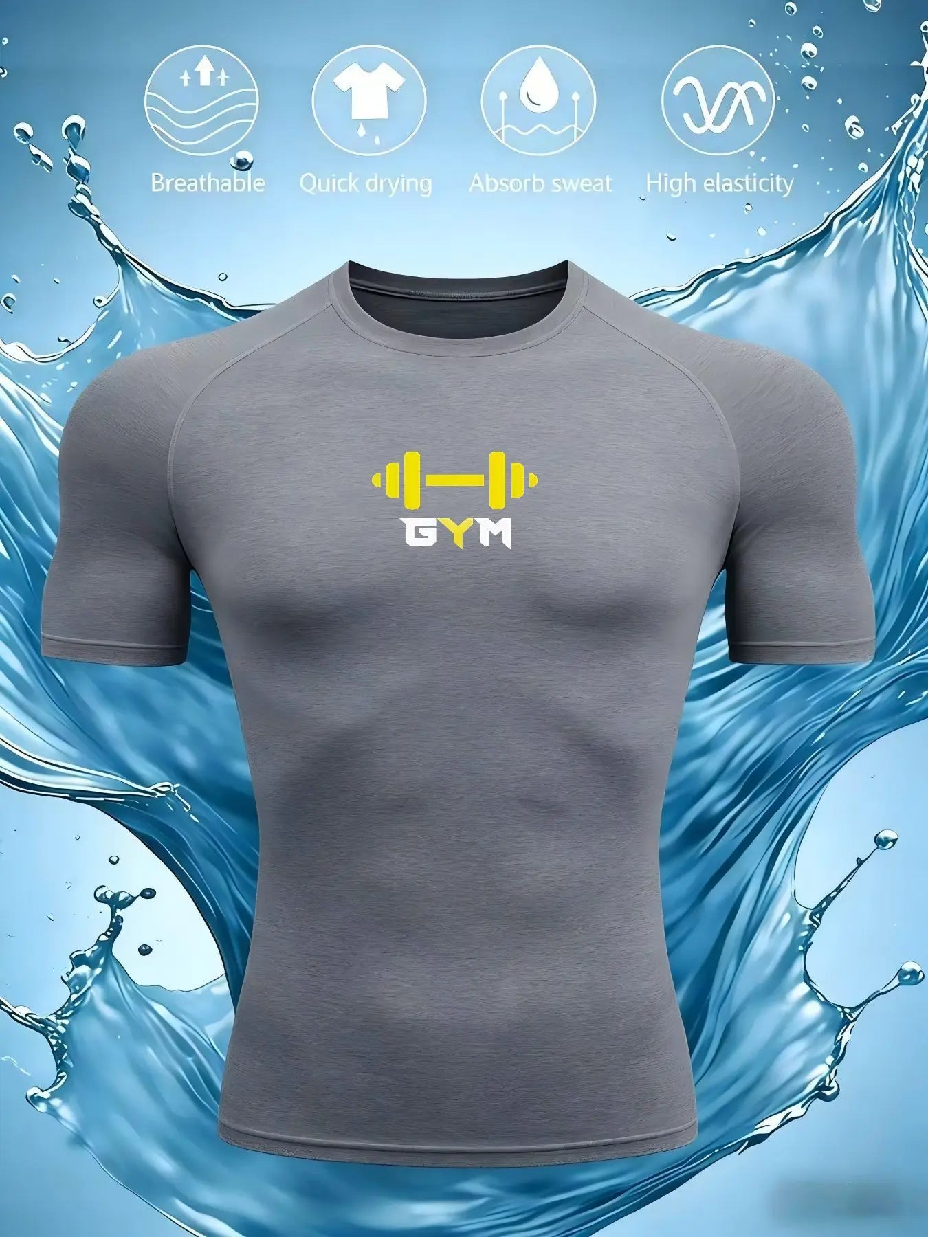 Men's Gym T-shirt short sleeve