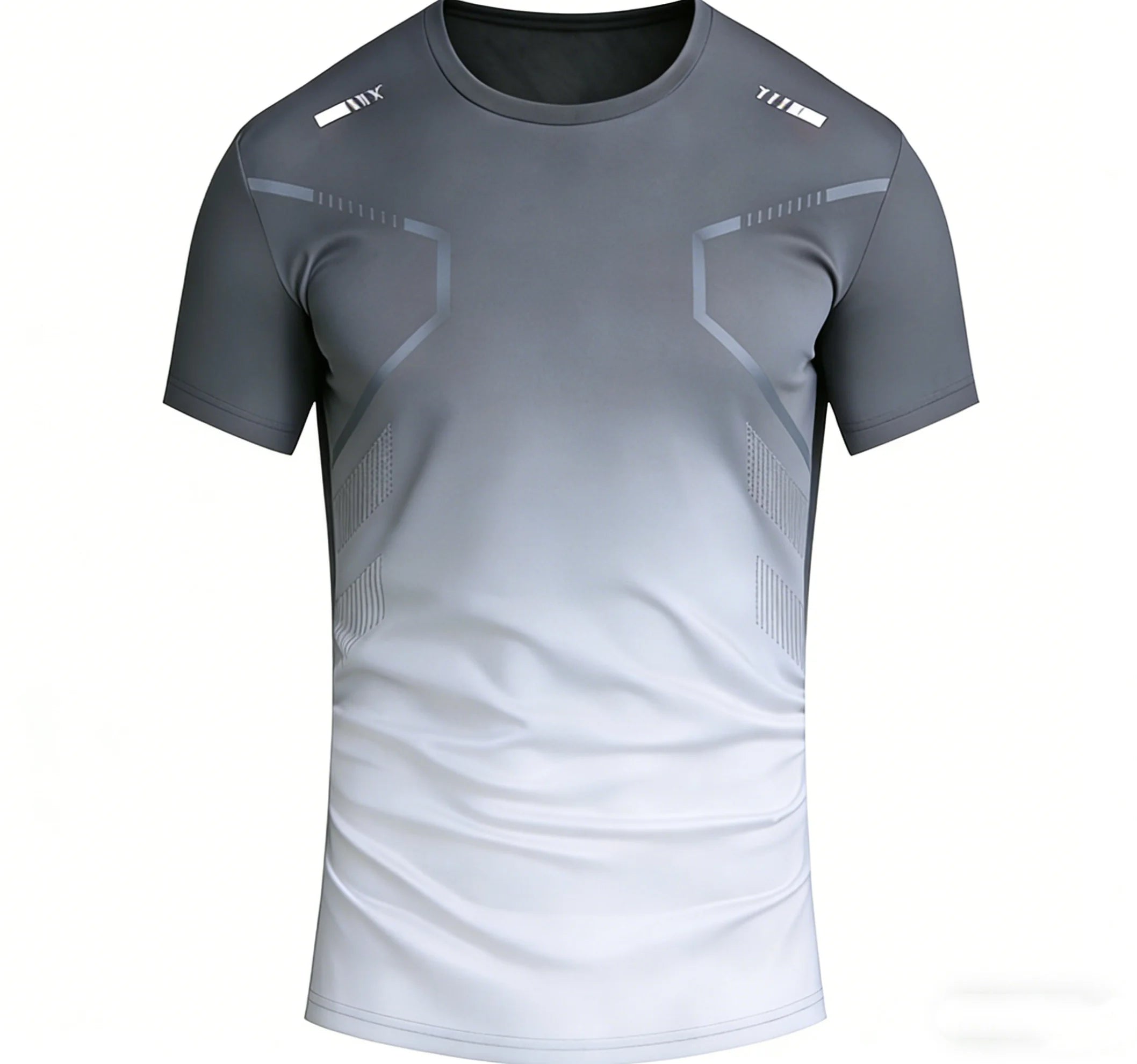 Unisex Running T-shirt Gradient Pattern