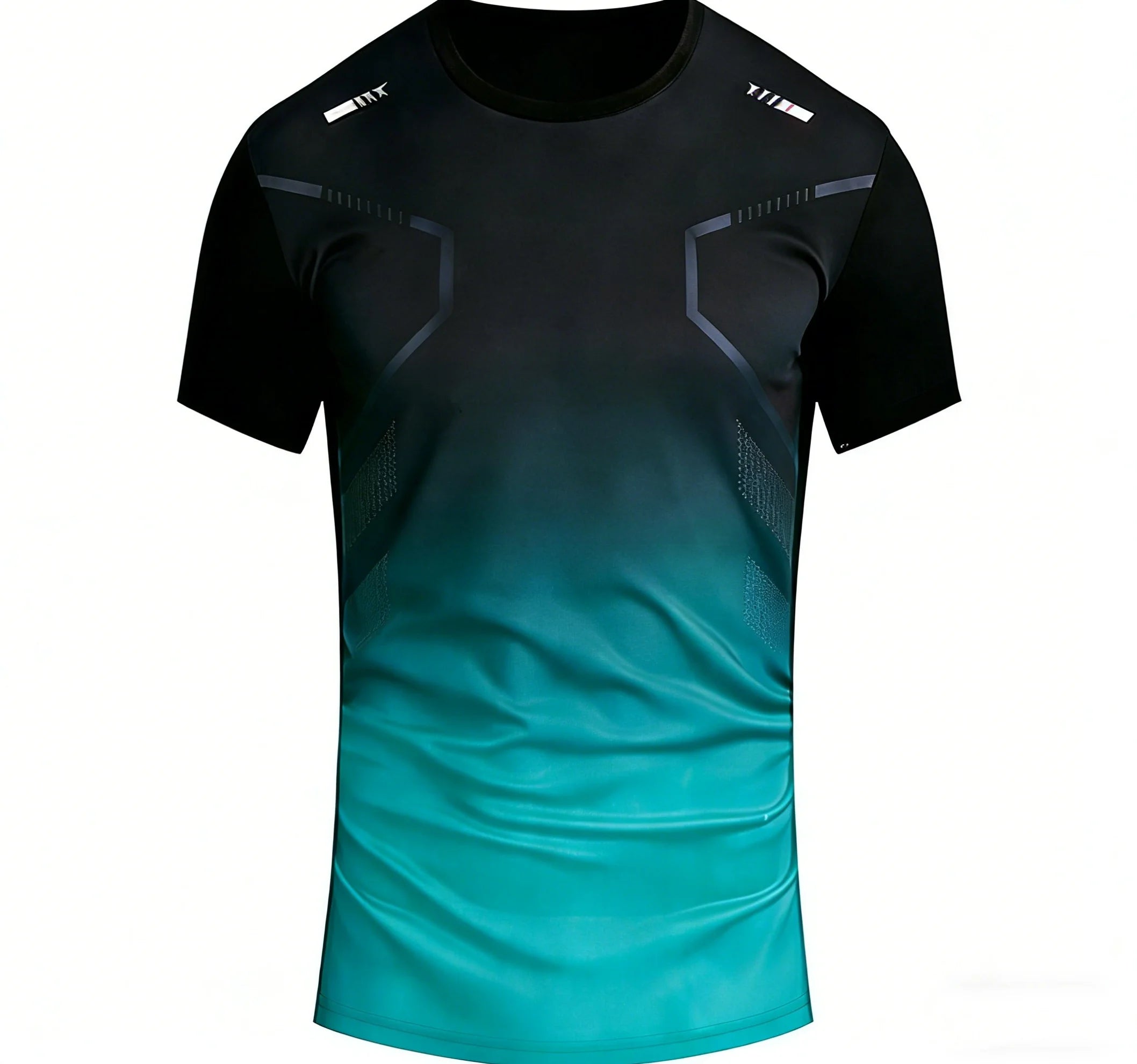 Unisex Running T-shirt Gradient Pattern