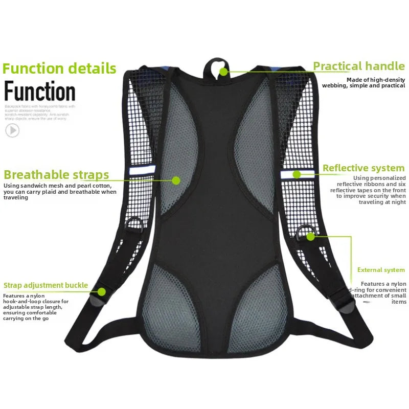 Running Hydration Vest - Lightweight Insulated Hydration Backpack with Storage for Cycling, Hiking, Running, Climbing,Camping