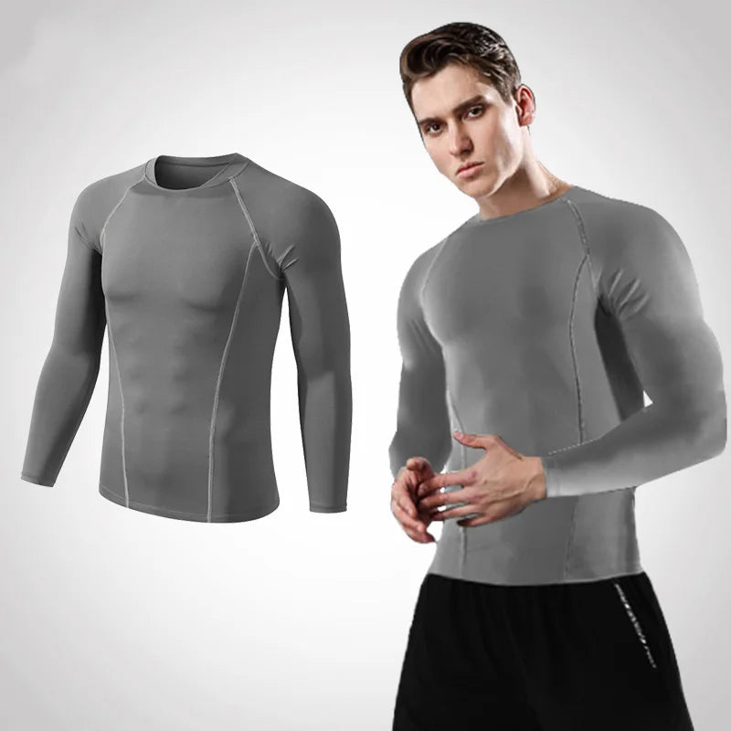 VINTOHOXN Unisex Compression Long Sleeve Sports Shirt
