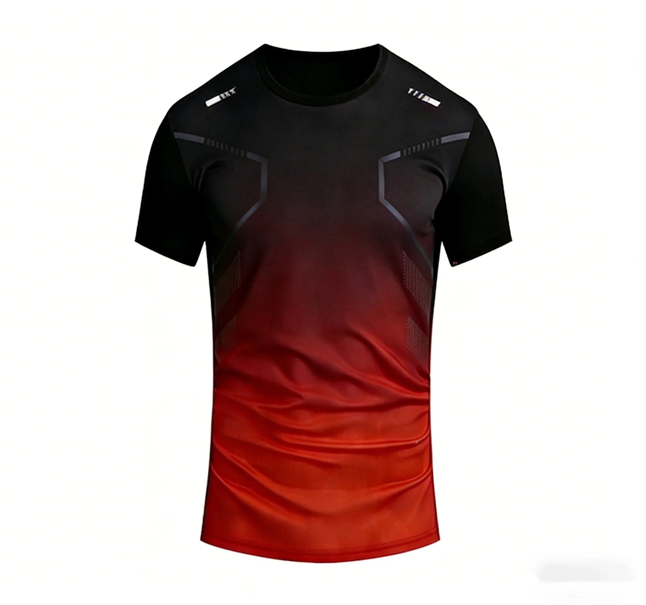 Unisex Running T-shirt Gradient Pattern