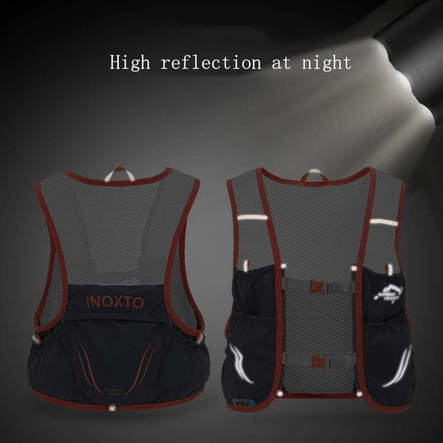 INOXTO Lightweight Running Backpack Hydration Vest Suitable for Bicycle Marathon Run Bag Hiking ultra-light and portable Running Bag