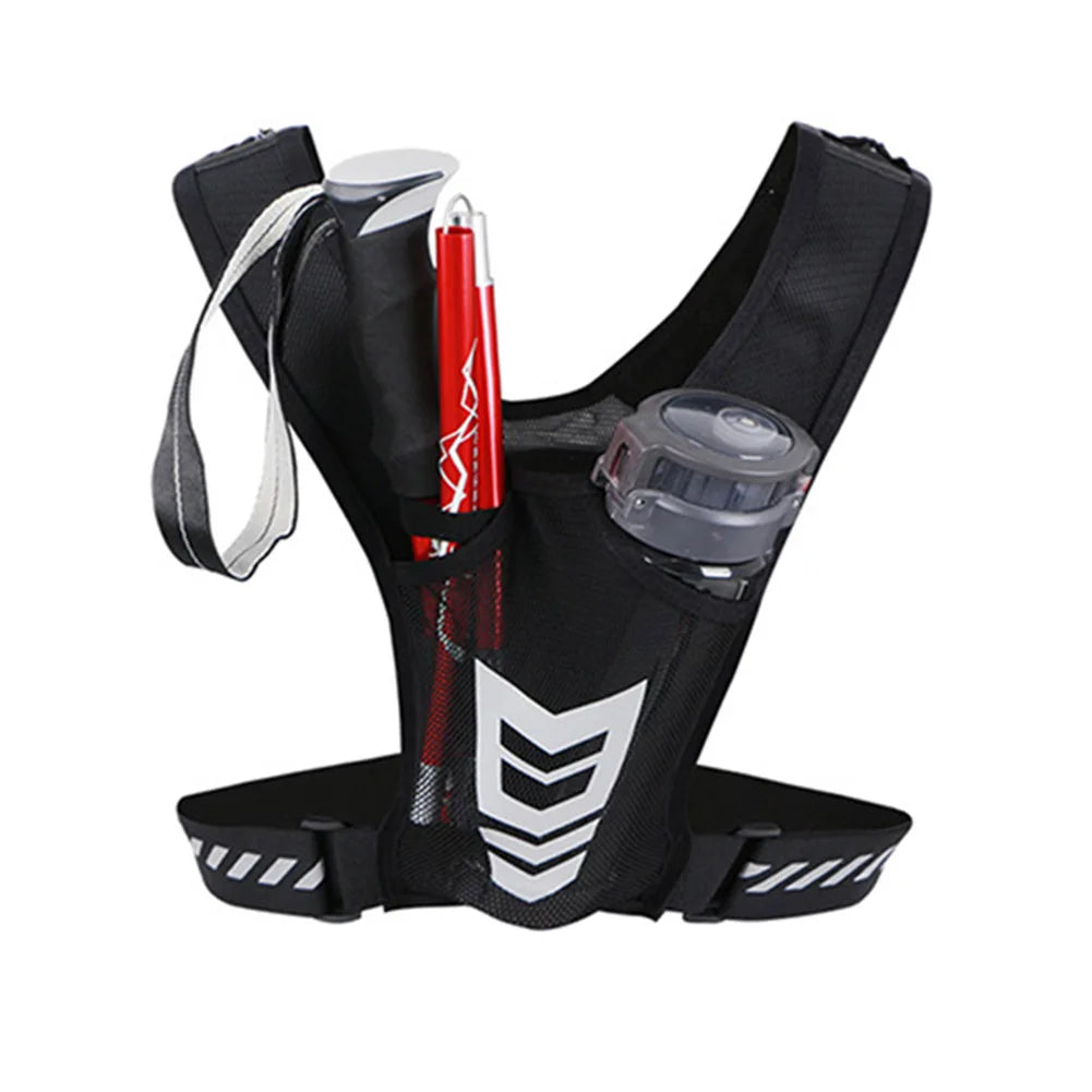 Reflective Running Backpack Universal Lightweight Sport Running Vest Mobile Phone Cards Bag For Jogging Fitness Male Female Vest