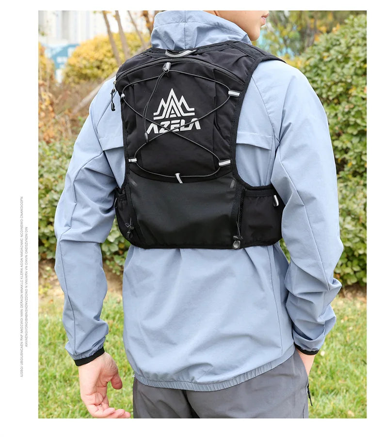 ABQP Outdoor Trail Running Backpack Ultralight Running Race Hydration Vest Breathable Jogging Vest for Marathon Cycling Hiking Trail