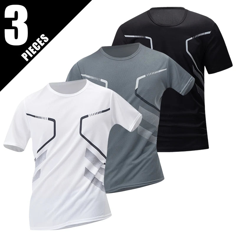 Men's Multi-Pack Gradient Quick-Drying Running Shirt