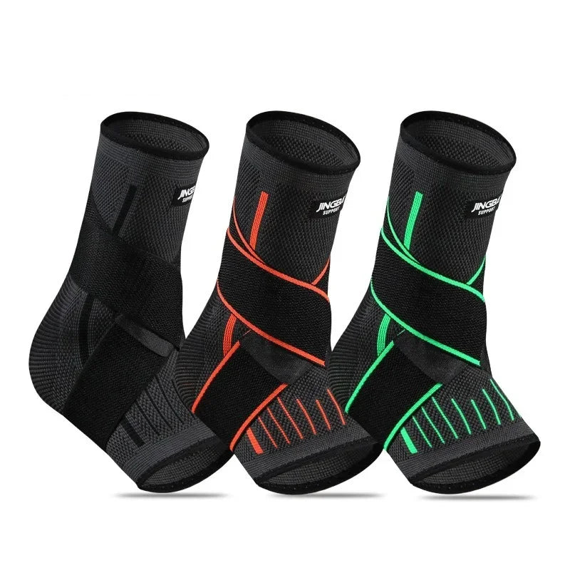 OIMG Adjustable Elastic Ankle Brace Compression Sleeve Foot Support Stabilizer for Plantar Fasciitis Achilles Tendonitis Sports Sock