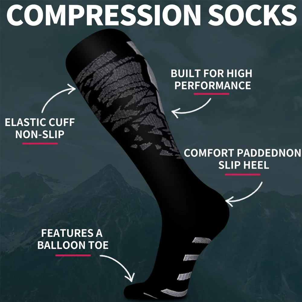 XQWOXQ Professional Sports Compression Socks Unisex