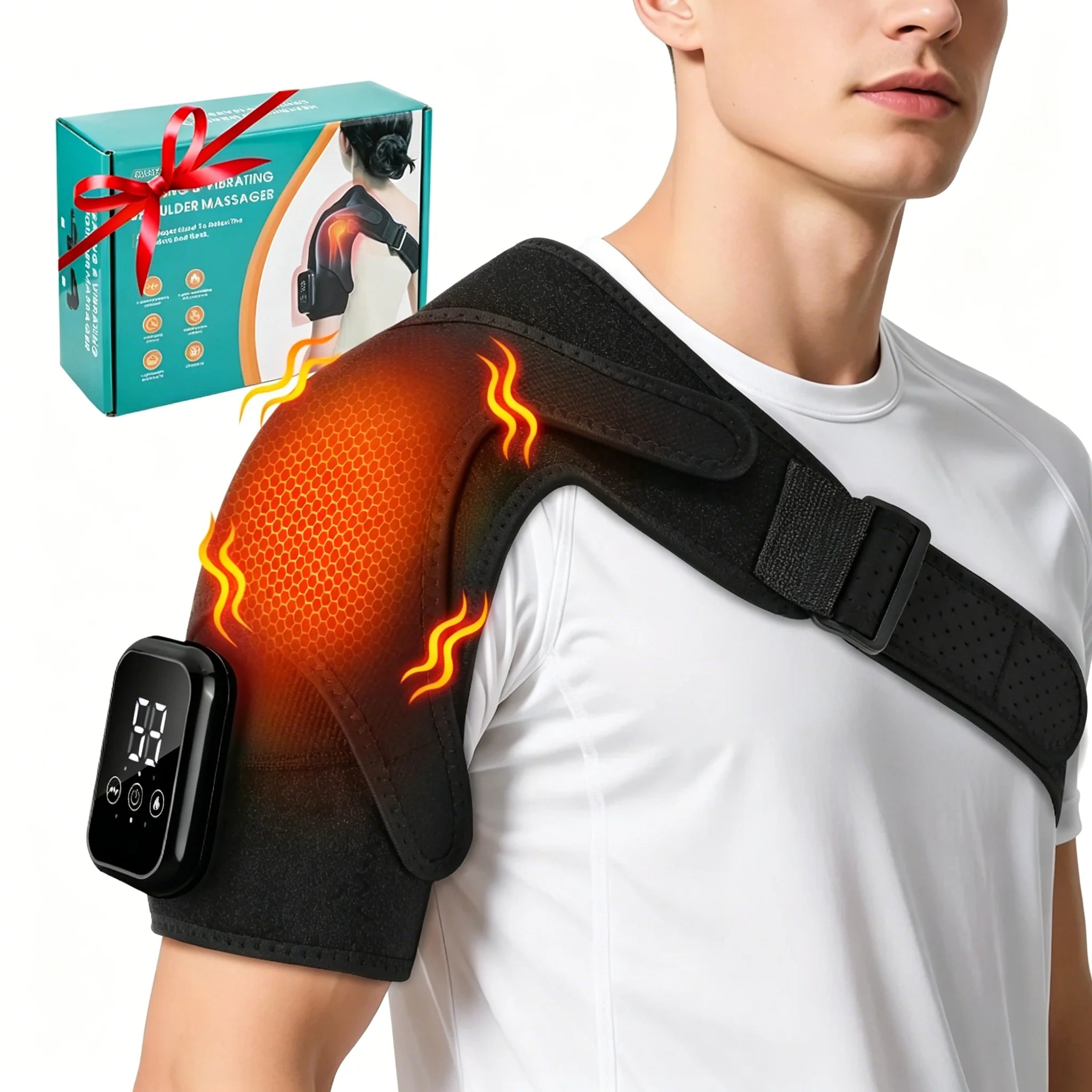 Heating and Vibrating Shoulder Massager