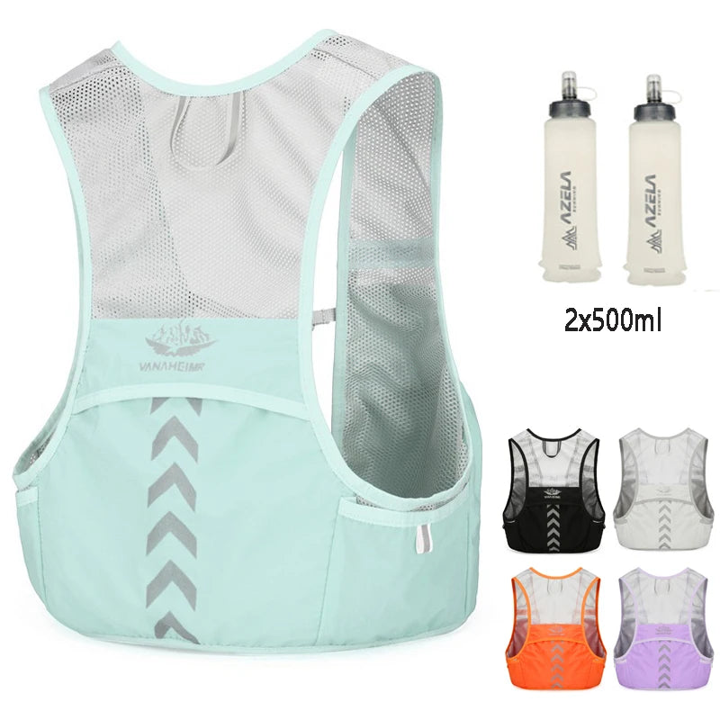 Lightweight Running Backpack Hydration Vest Suitable for Bicycle Men Women Marathon Hiking Ultra-light Portable 2L 500ml Kettles