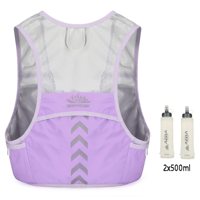 Lightweight Running Backpack Hydration Vest Suitable for Bicycle Men Women Marathon Hiking Ultra-light Portable 2L 500ml Kettles