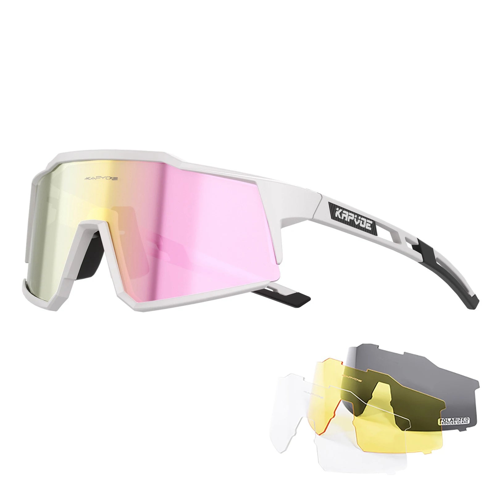 4 Lens Unisex Polarized Sunglasses