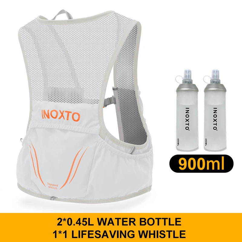 INOXTO Lightweight Running Backpack Hydration Vest Suitable for Bicycle Marathon Run Bag Hiking ultra-light and portable Running Bag